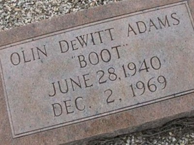 Olin DeWitt "Boot" Adams on Sysoon