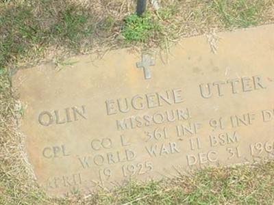 Corp Olin "Tony" Eugene Utter on Sysoon