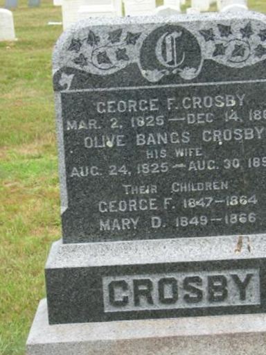 Olive Bangs Crosby on Sysoon