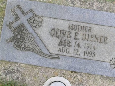 Olive E. Diener on Sysoon