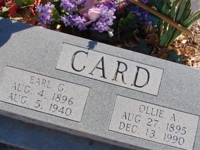 Ollie A Card on Sysoon