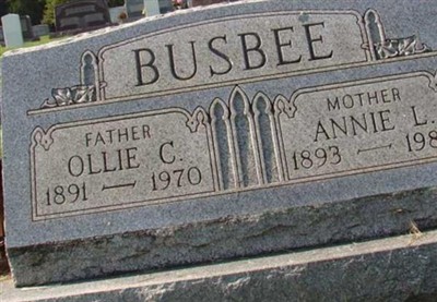 Ollie C Busbee, Find a grave on Sysoon Ollie C Busbee on Sysoon