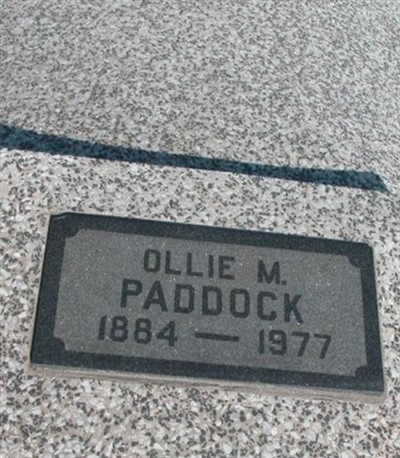 Ollie M. Paddock on Sysoon