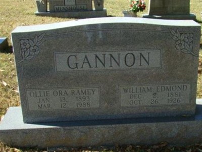 Ollie Ora Ramey Gannon on Sysoon