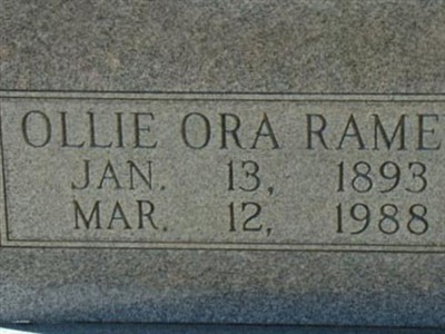 Ollie Ora Ramey Gannon on Sysoon