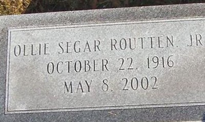 Ollie Segar Routten, Jr on Sysoon