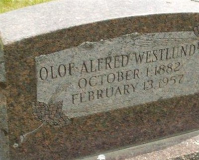 Olof Alfred Westlund, Find a grave on Sysoon Olof Alfred Westlund on Sysoon