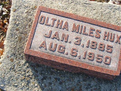 Oltha Miles Hux on Sysoon