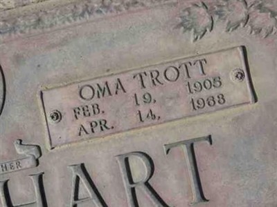 Oma Trott Swinehart on Sysoon