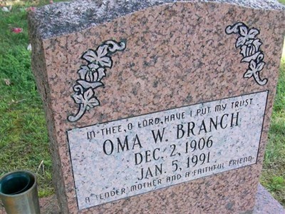 Oma W Branch on Sysoon