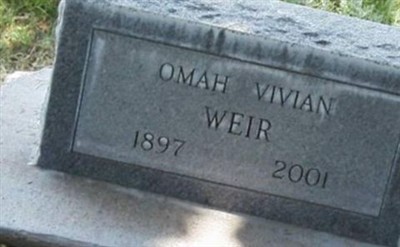 Omah Vivian Wells Weir on Sysoon