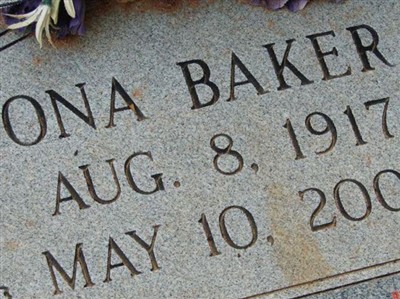 Ona Baker on Sysoon