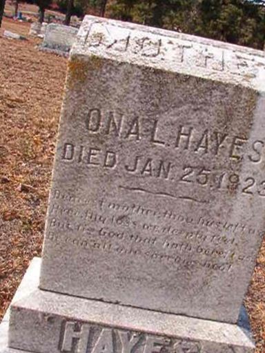 Ona L Hayes on Sysoon