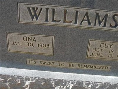 Ona Williams on Sysoon