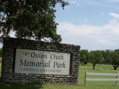 Onion Creek Memorial Park on Sysoon