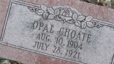 Opal Choate on Sysoon