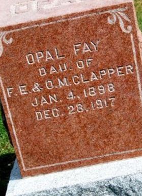 Opal Fay Clapper on Sysoon