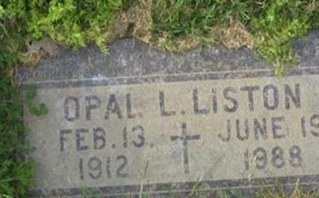 Opal L. Liston on Sysoon