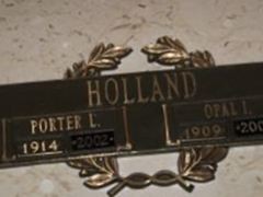 Opal I. Mc Clure Holland on Sysoon