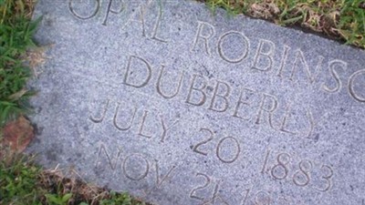 Opal Robinson Dubberly on Sysoon
