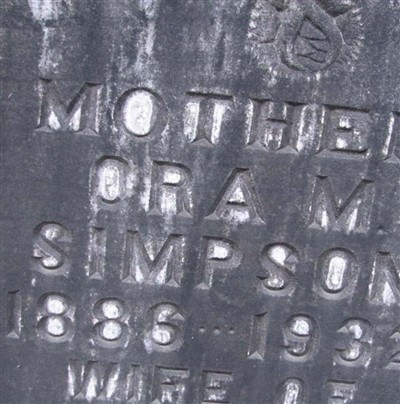 Ora M Simpson on Sysoon