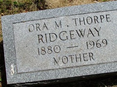 Ora M. Thorpe Ridgeway on Sysoon