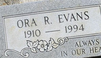 Ora R. Evans on Sysoon