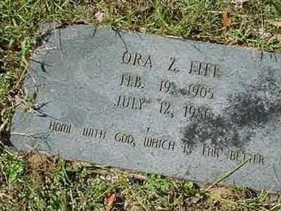 Ora Z. Wedgeworth Fife on Sysoon