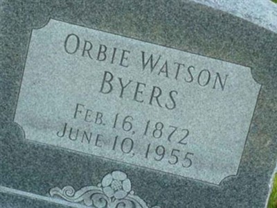 Orbie Watson Byers on Sysoon