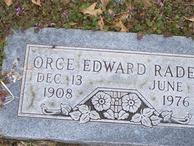 Orce Edward Rader on Sysoon