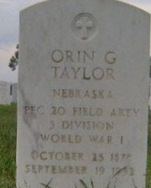Orin G. Taylor on Sysoon