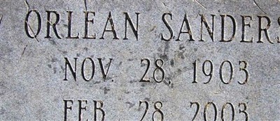 Orlean Sanders on Sysoon