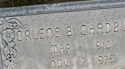 Orlene B Chadburn on Sysoon