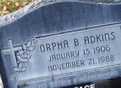 Orpha B. Adkins on Sysoon