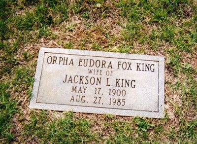 Orpha Eudora Fox King on Sysoon