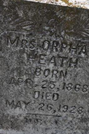 Orpha G Heath on Sysoon