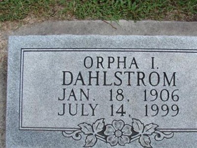 Orpha I Dahlstrom on Sysoon