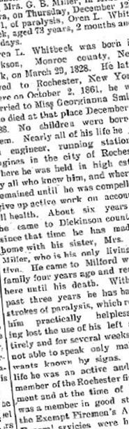 Orrin L Whitbeck on Sysoon