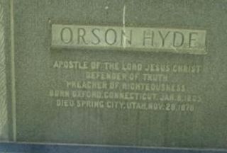 Orson Hyde on Sysoon