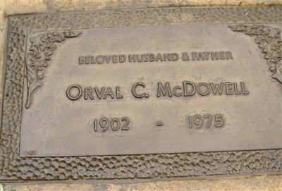 Orval Clelland McDowell on Sysoon
