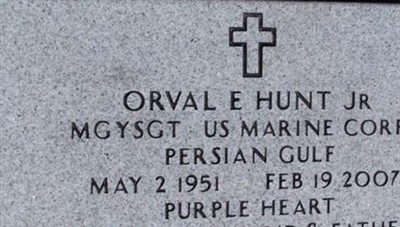Orval E Hunt, Jr on Sysoon