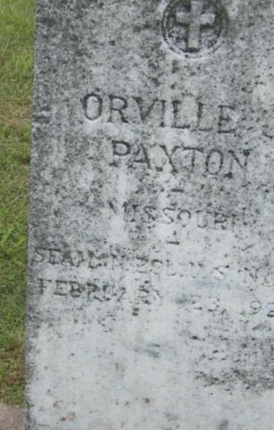 Orvil K Paxton on Sysoon
