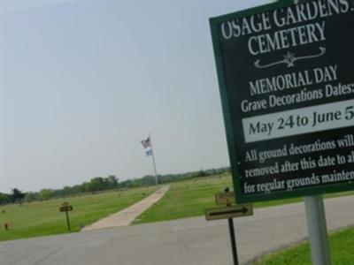 Osage Gardens Cemetery on Sysoon