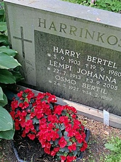 Osmo Bertil Harrinkoski on Sysoon