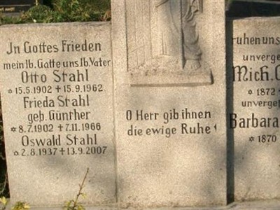 Oswald Stahl on Sysoon