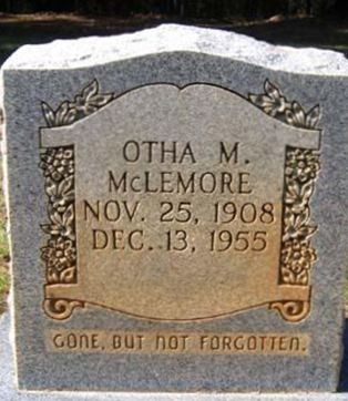 Otha M. McLemore on Sysoon