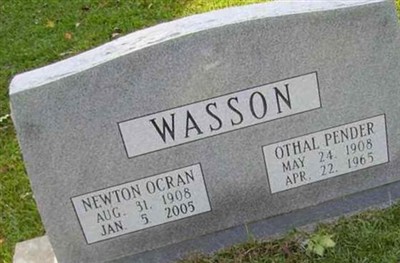Othal Pender Wasson on Sysoon