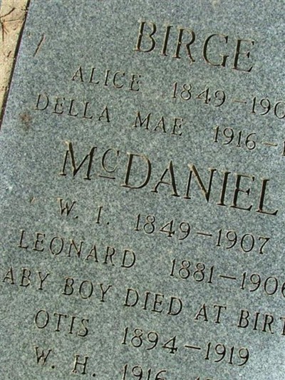 Otis McDaniel on Sysoon