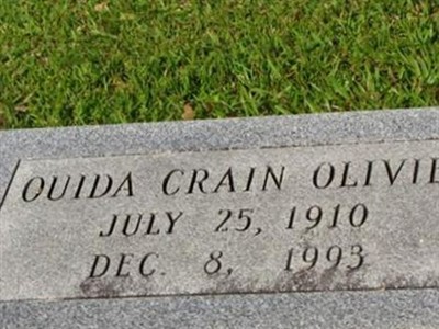 Ouida Crain Olivier on Sysoon