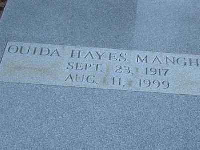 Ouida Hayes Mangham on Sysoon